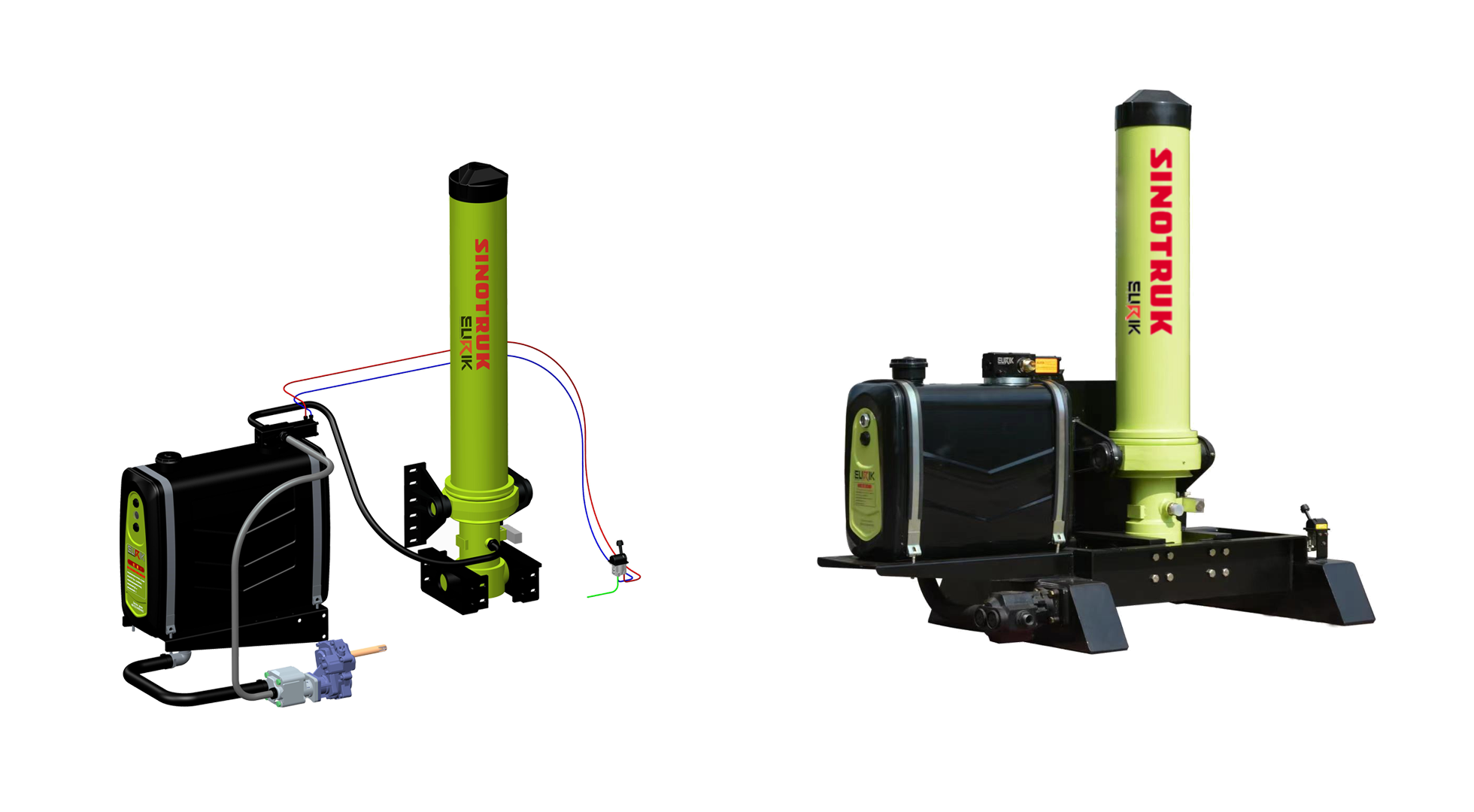 青岛重工自卸车液压举升系统